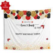 Lovebug First Birthday Backdrop - iJay Backdrops