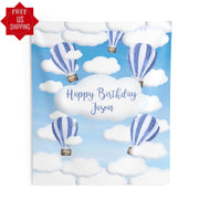 Custom Hot Air Balloon Party Backdrop - iJay Backdrops