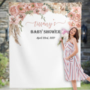 Personalized Pampas Grass Backdrop for Baby Shower - iJay Backdrops