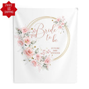Floral Wreath Bachelorette Party backdrop - iJay Backdrops