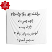 Custom Quote Backdrop for Weddings - iJay Backdrops