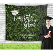 Fabric Grass Wall Graduation Backdrop - iJay Backdrops