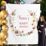 Wildflower Baby Shower, Baby Shower Decoration, Girl Baby Shower Backdrop, Spring Baby Shower Banner