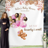 Bear Baby Shower Decorations, Baby Shower Backdrop Girl, We Can Bearly Wait, Bear Theme Baby Shower, Pampas Grass Backdrop