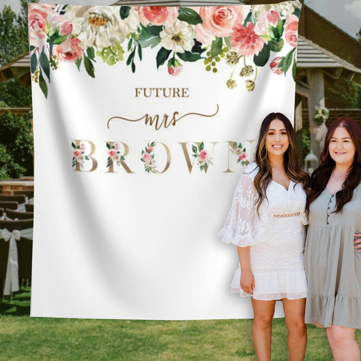 Floral Bachelorette Party Backdrop - iJay Backdrops