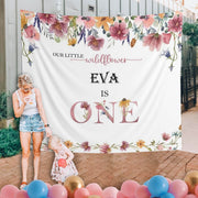 First Birthday Wildflower Backdrop - iJay Backdrops