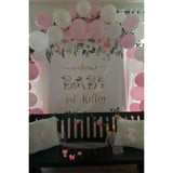 Baby Shower Backdrop Girl, Girl Baby Shower Decorations, Photo Booth Backdrop, Baby Shower Banner, Twins Shower 01BS07