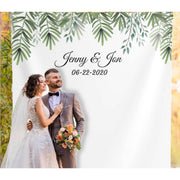 Modern Greenery Wedding Backdrop - iJay Backdrops