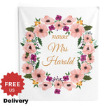 Personalized Floral Bridal Shower Backdrop / Bridal Shower Decorations / Backdrop for Bridal Shower - Shop Now iJay Backdrops 
