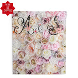 Personalized Flower Backdrop For Wedding Reception - Shop Now iJay Backdrops 