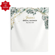 Greenery Bridal Shower Backdrop - iJay Backdrops