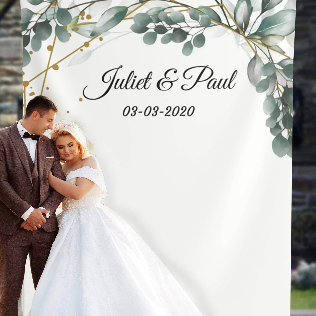 Greenery Backdrop for Wedding Reception - iJay Backdrops