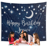 Personalized Twinkle Twinkle Little Star Birthday Backdrop - iJay Backdrops