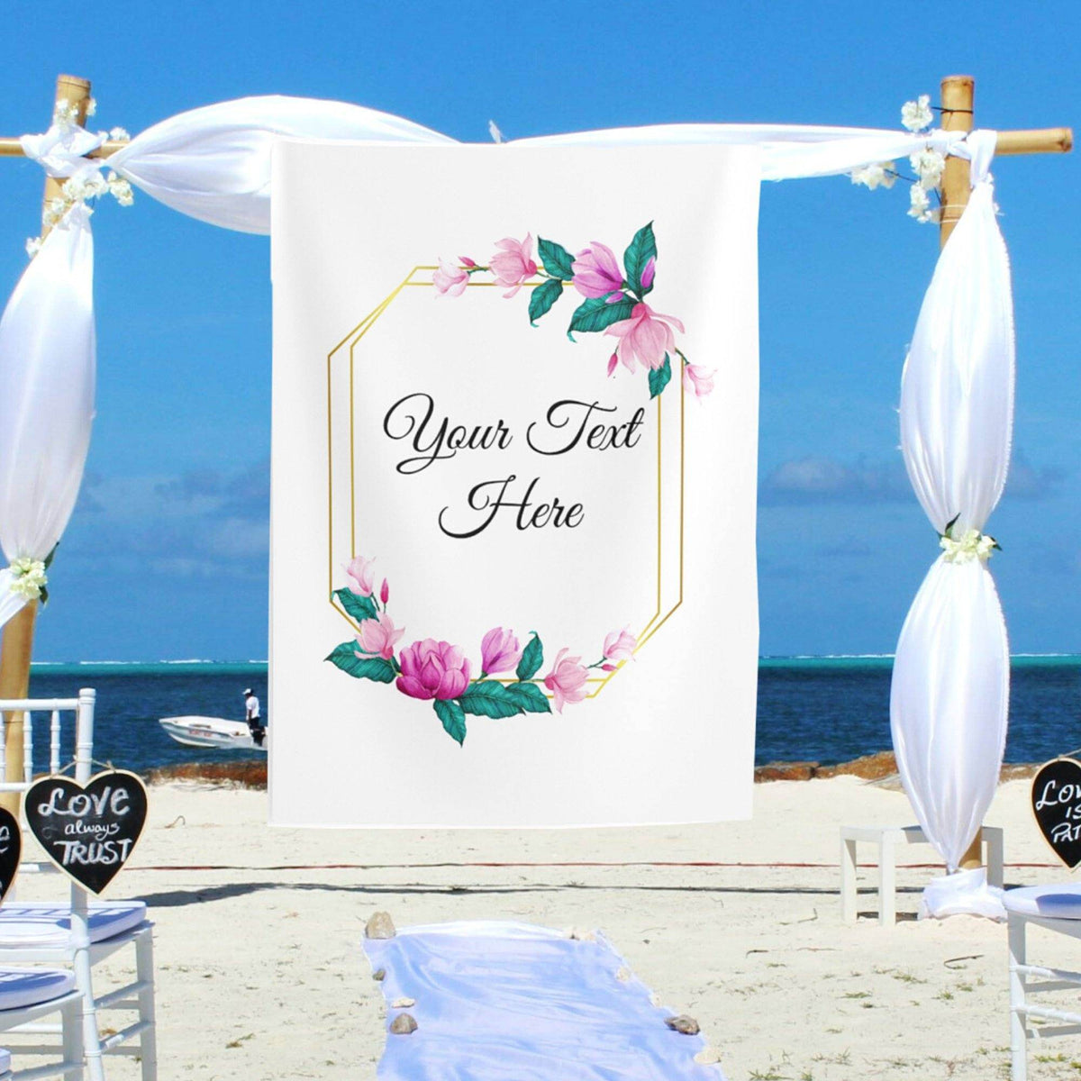 Personalized Wedding Banners/ wedding calligraphy backdrop / Wedding Banner Sayings - iJay Backdrops