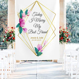 Personalized Wedding custom text banner wall
