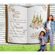 Pink Floral Storybook Photo Backdrop - iJay Backdrops