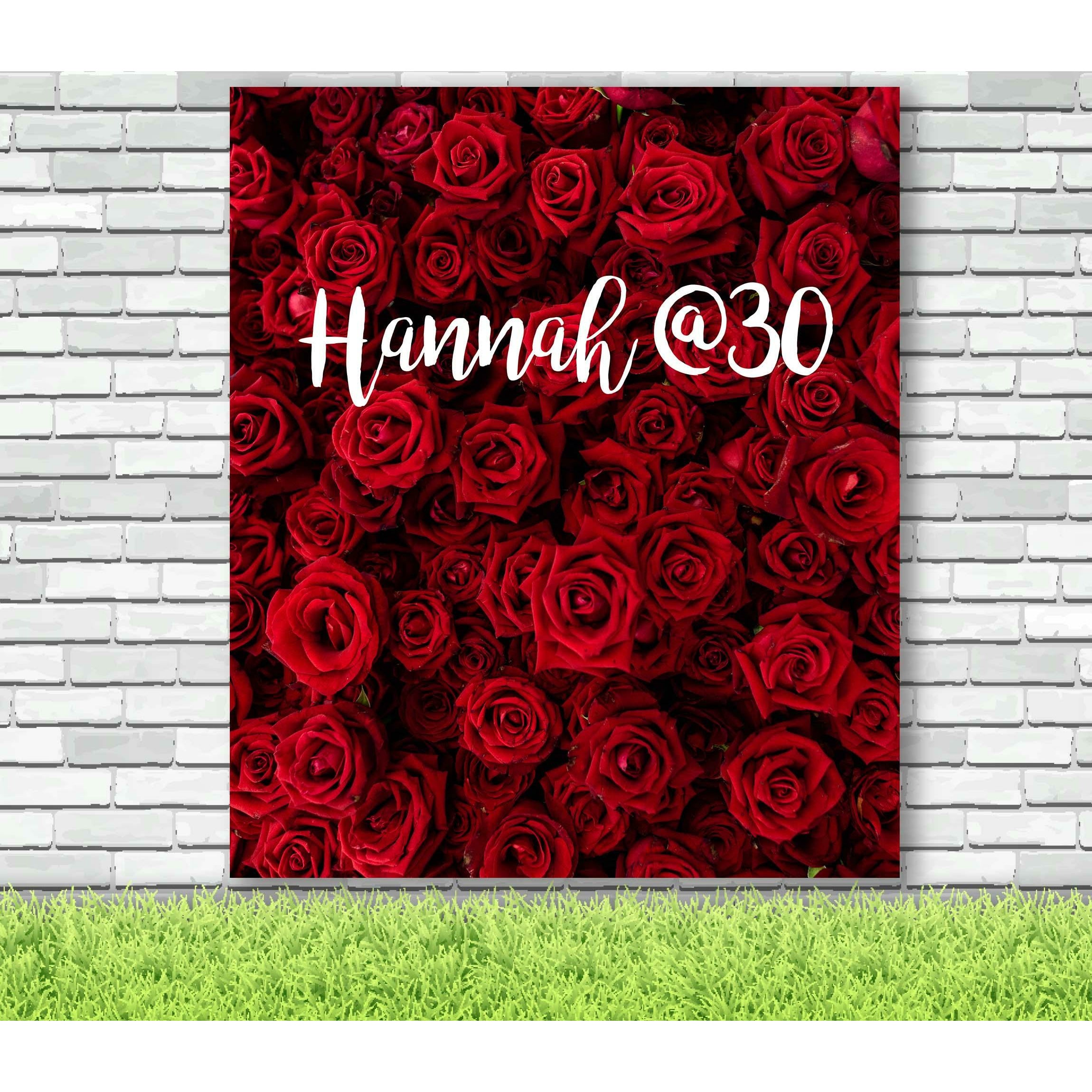 Red Rose Flower Backdrop - iJay Backdrops