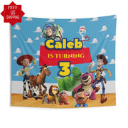 Toy Story Birthday Backdrop, Personalized - iJay Backdrops
