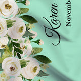 Wedding Backdrop for Reception, Mint Green Backdrop, Mint Backdrop, Green Floral Bridal Shower, Photo Prop for Wedding Mint Green 01WB18 - iJay Backdrops